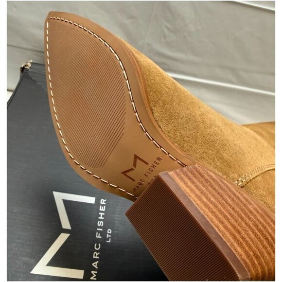 Marc Fisher Womens Challi Pointed Toe Knee High Suede Boots Brown Size 5 NEW - Picture 6 of 7